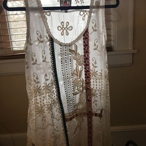 Johnny Was embroidered tank